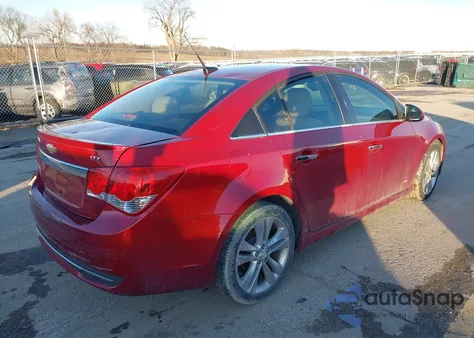 2012 Chevrolet Cruze Ltz z USA, uszkodzony, nr VIN 1G1PH5SC3C7360993